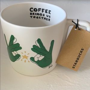 Deaf Signing Starbucks mug